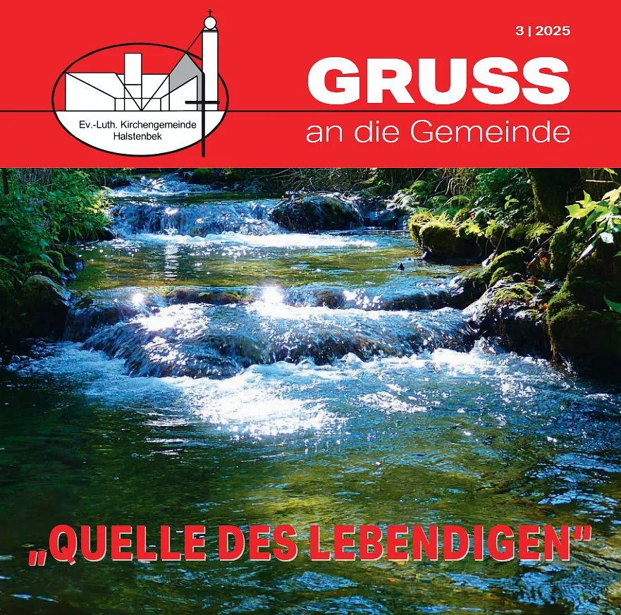 Kirchenbrief-Cover: Bach, Wasser fließt