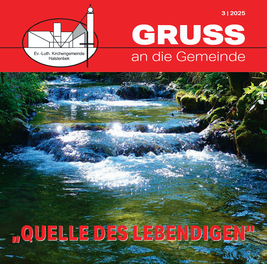 Kirchenbrief-Cover: Bach, Wasser fließt